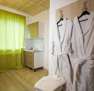 Номер гостиницы из СИП панелей с ЦСП, построенной компанией ВИРМАК. Вариант внутренней отделки. Московская область, г. Лобня